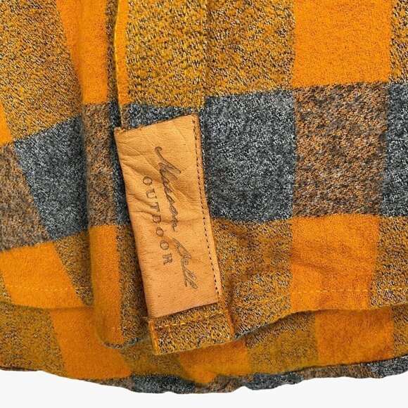 Maroon Bells Mens Campfire Shirt Size S Aspen Gold Check Long Sleeve Outdoor - Picture 6 of 12